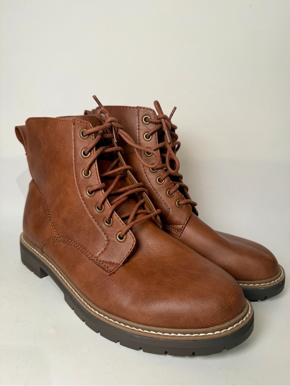 Portland Leather Patina Brand Brown Leather Chukka Ankle Boots Mens Size 10 NEW